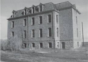 Abandoned boys' dormitory, Holy Family Mission, 1985